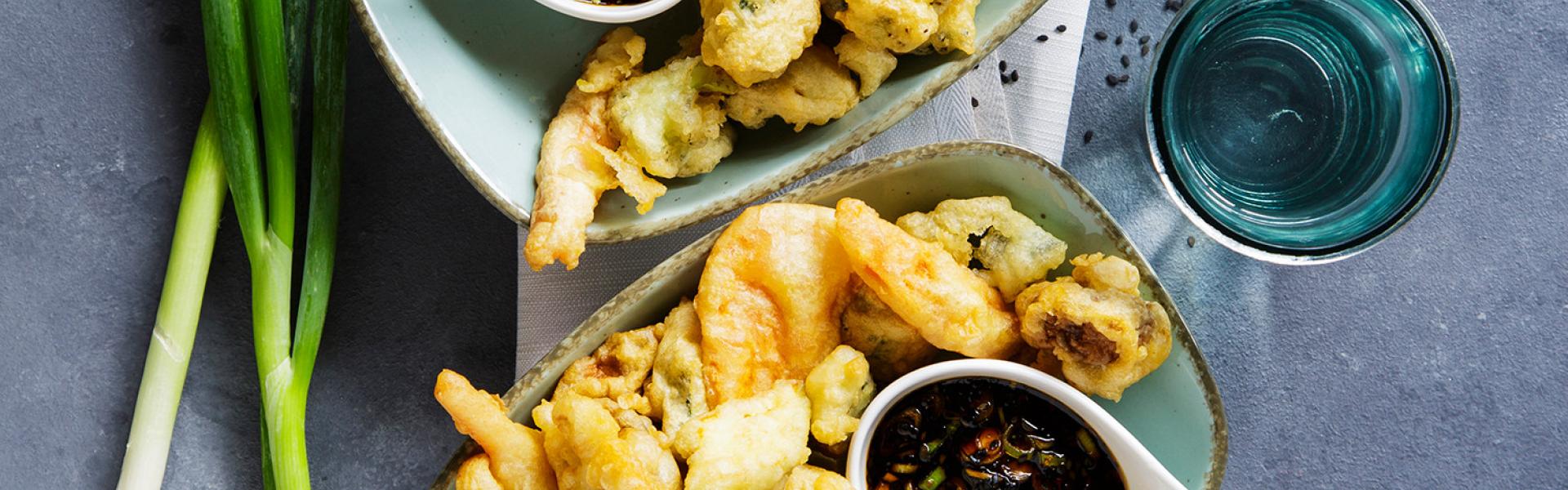 Bunte Gemüse-Tempura mit Sojasoße | Simply Yummy