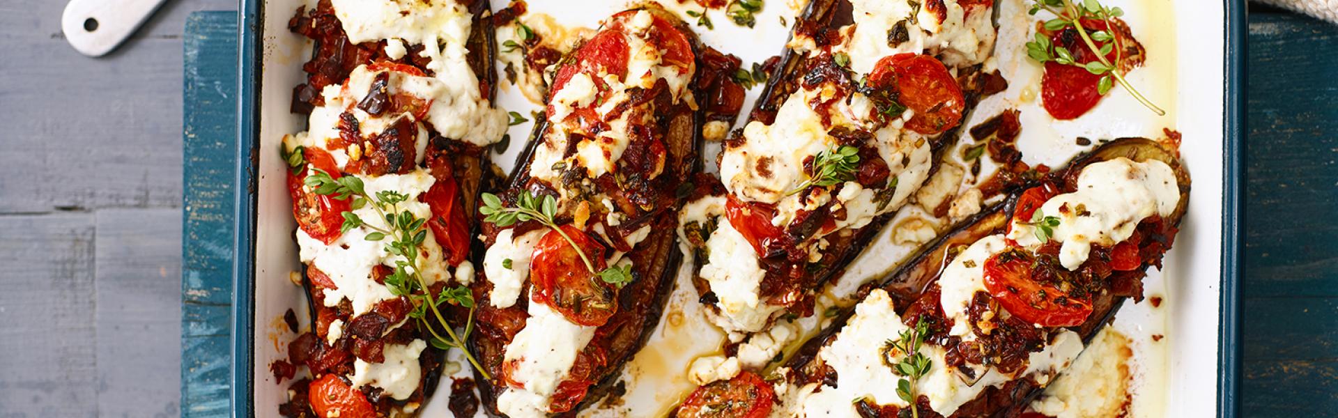 Überbackene Aubergine mit Fetacreme | Simply Yummy