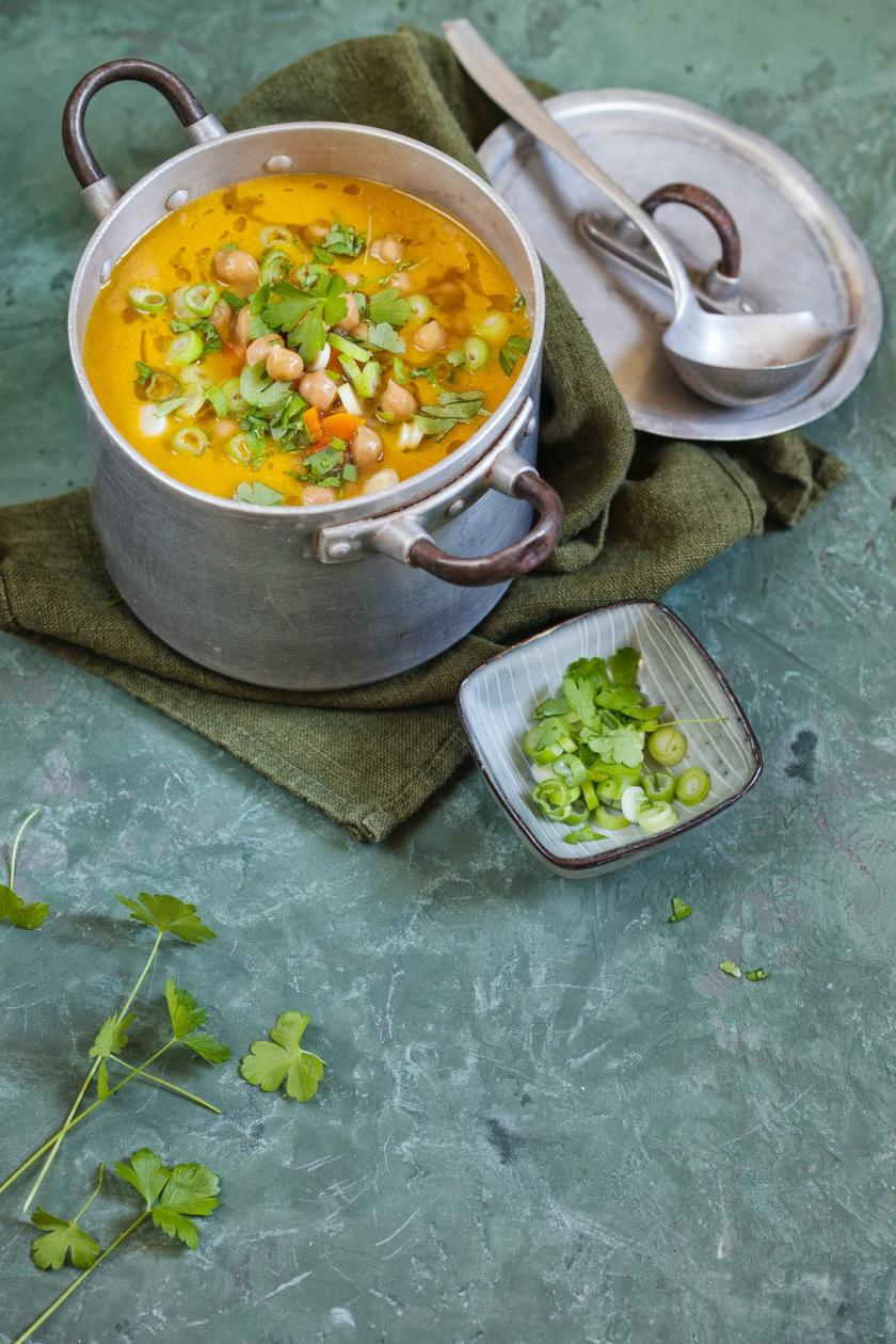 Kichererbsen-Karotten-Suppe im Cookit