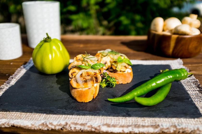 Pilz-Bruschetta mit Frischkäse | Rezepte von Simply Yummy