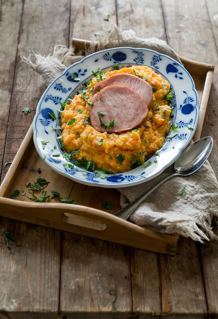 Steckrübenmus mit Kasseler im Cookit | Simply Yummy