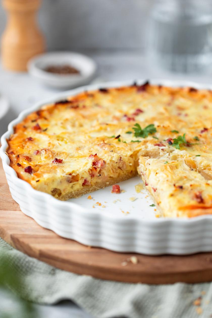 Weißkohl-Quiche mit Speck und Schmand | Simply Yummy