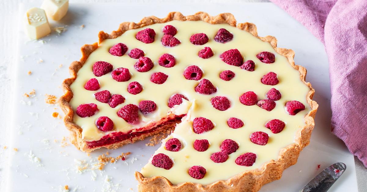 Himbeertarte mit weißer Schokolade | Simply Yummy