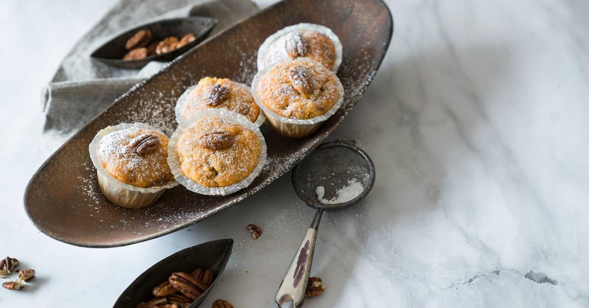 Kürbismuffins mit Pekannüssen | Rezepte von Simply Yummy