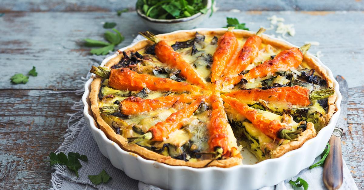 Möhren-Quiche mit Mangold: einfaches Rezept | Simply Yummy