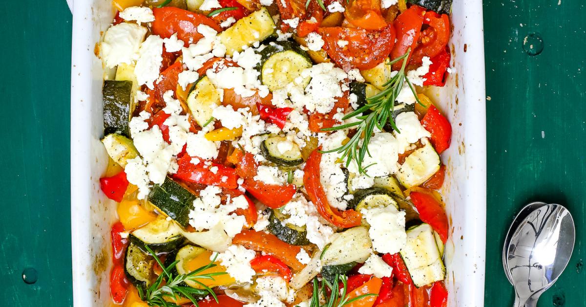 Ofengemüse Mit Feta - Mediterranes Soulfood Ganz Low Carb