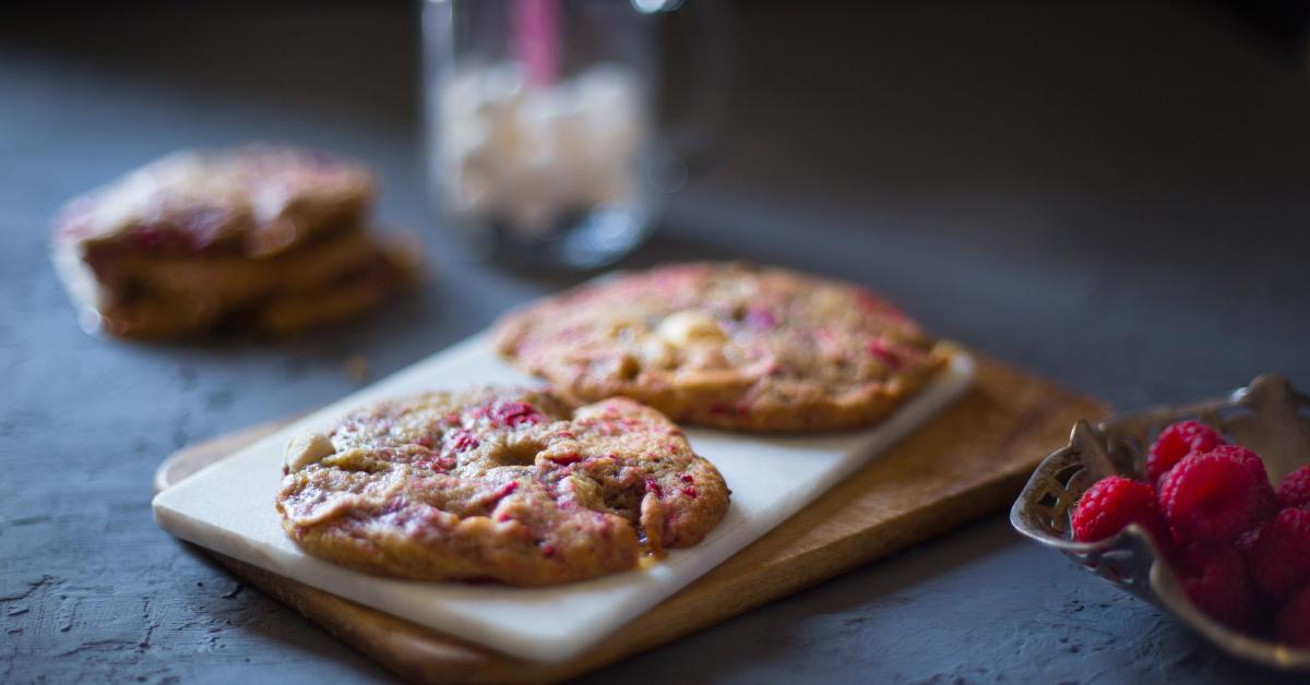 Himbeer Marshmallow Cookies